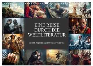 Eine Reise durch die Weltliteratur (Wandkalender 2024 DIN A3 quer 