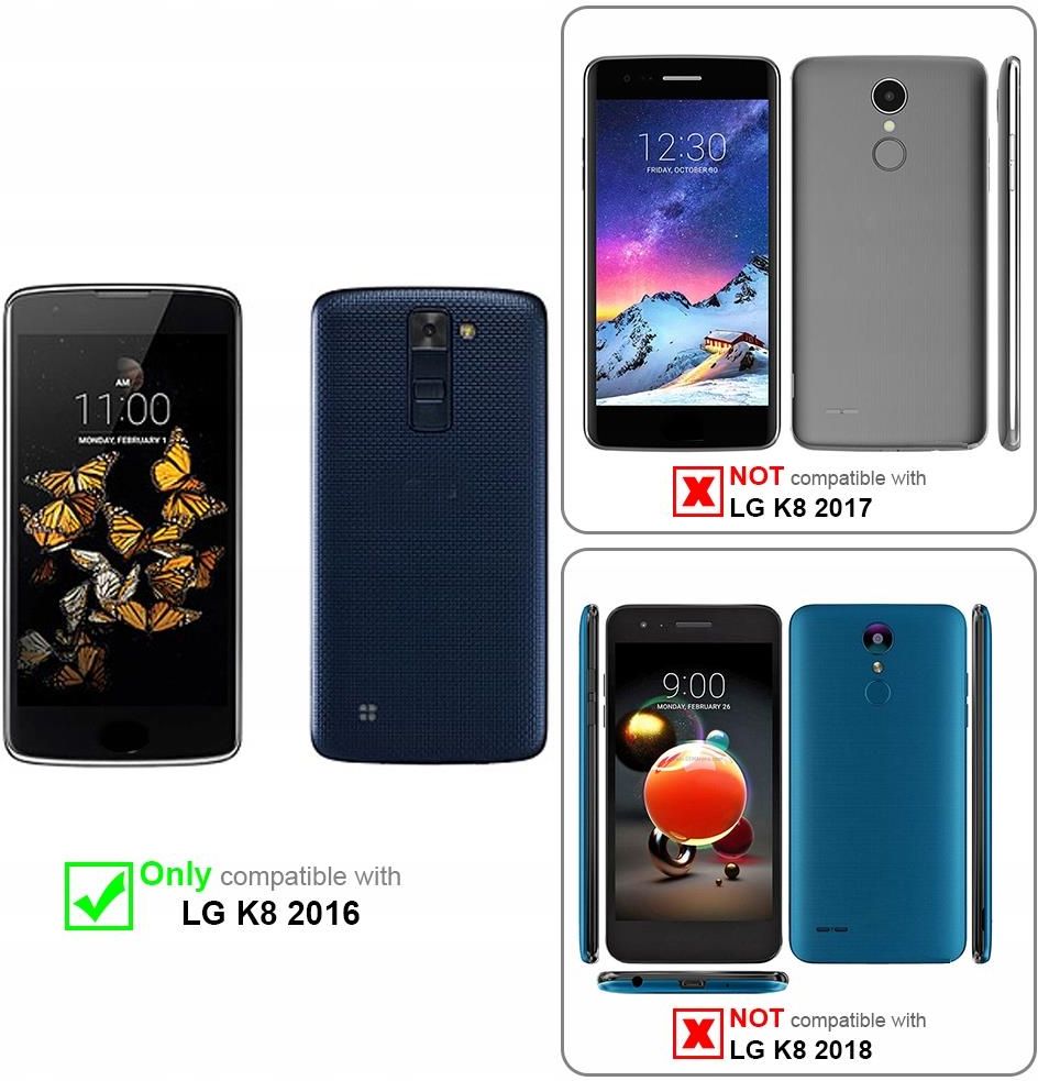 Custodia Compatibile Con Lg K8 2016 In Rosso Zafferano