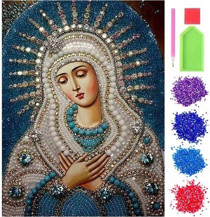 Haft Diamentowy Mozaika 5D Maryja Matka Boska 13370923769