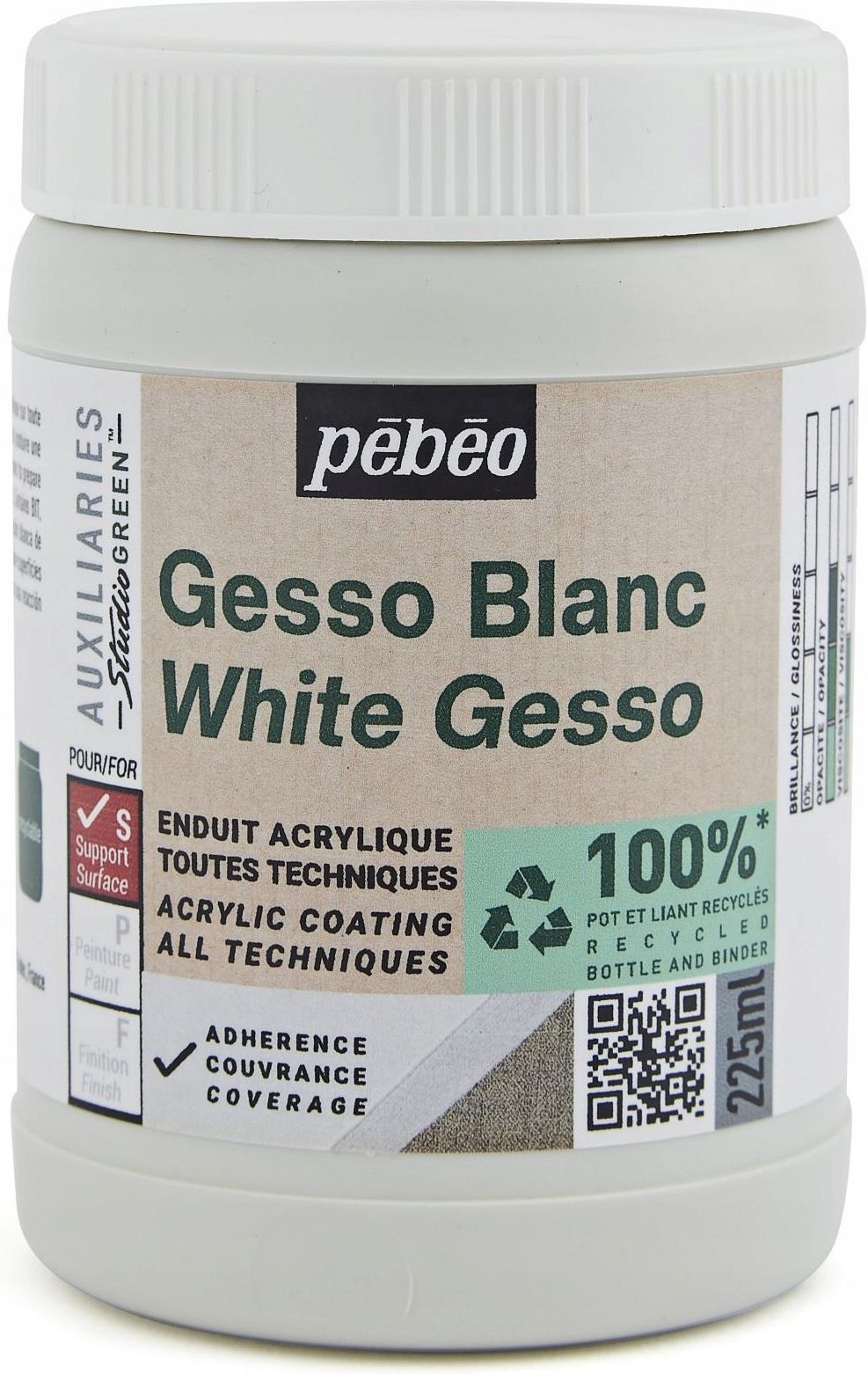 Pebeo Gesso Białe Studio Green Do Akryli 225ml 13769421825 - Ceny I ...