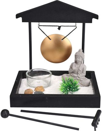 Home Styling Collection Zestaw Do Relaksacji Ogród Zen Duży Gong 12X15Cm