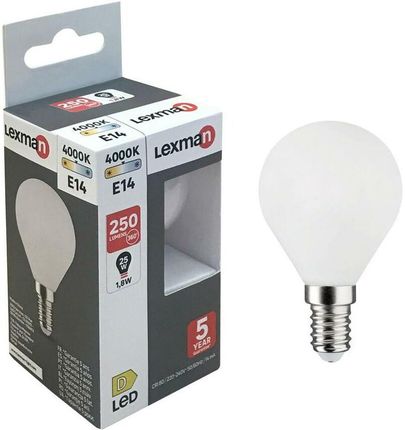 Żarówka LED E14 1,8 W  25 W 250 lm Neutralna biel Lexman