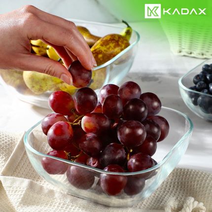 Kadax Salaterka Szklana Carini 16cm Przezroczysta (K8460)