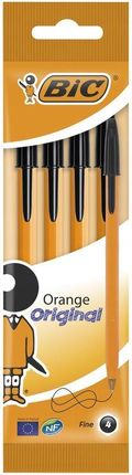 Bic Długopis Orange Original Fine Czarny Pouch 4Sz