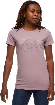 Damska Koszulka z krótkim rękawem Black Diamond W Summit Scribble SS Tee Ap730122-5010 – Fioletowy
