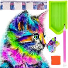 Zdjęcie Diamond Painting Haft Diamentowy Kotek 30x30 cm - Rogoźno