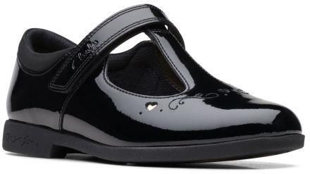 Buty dziecięce Clarks Magic Step Lo Youth F kolor black patent leather 26169452