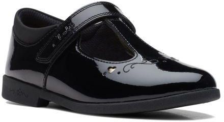 Buty dziecięce Clarks Magic Step Lo Kid F kolor black patent leather 26169451