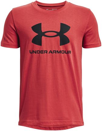 Dziecięca Koszulka z krótkim rękawem Under Armour UA Sportstyle Logo SS 1363282-638 – Czerwony