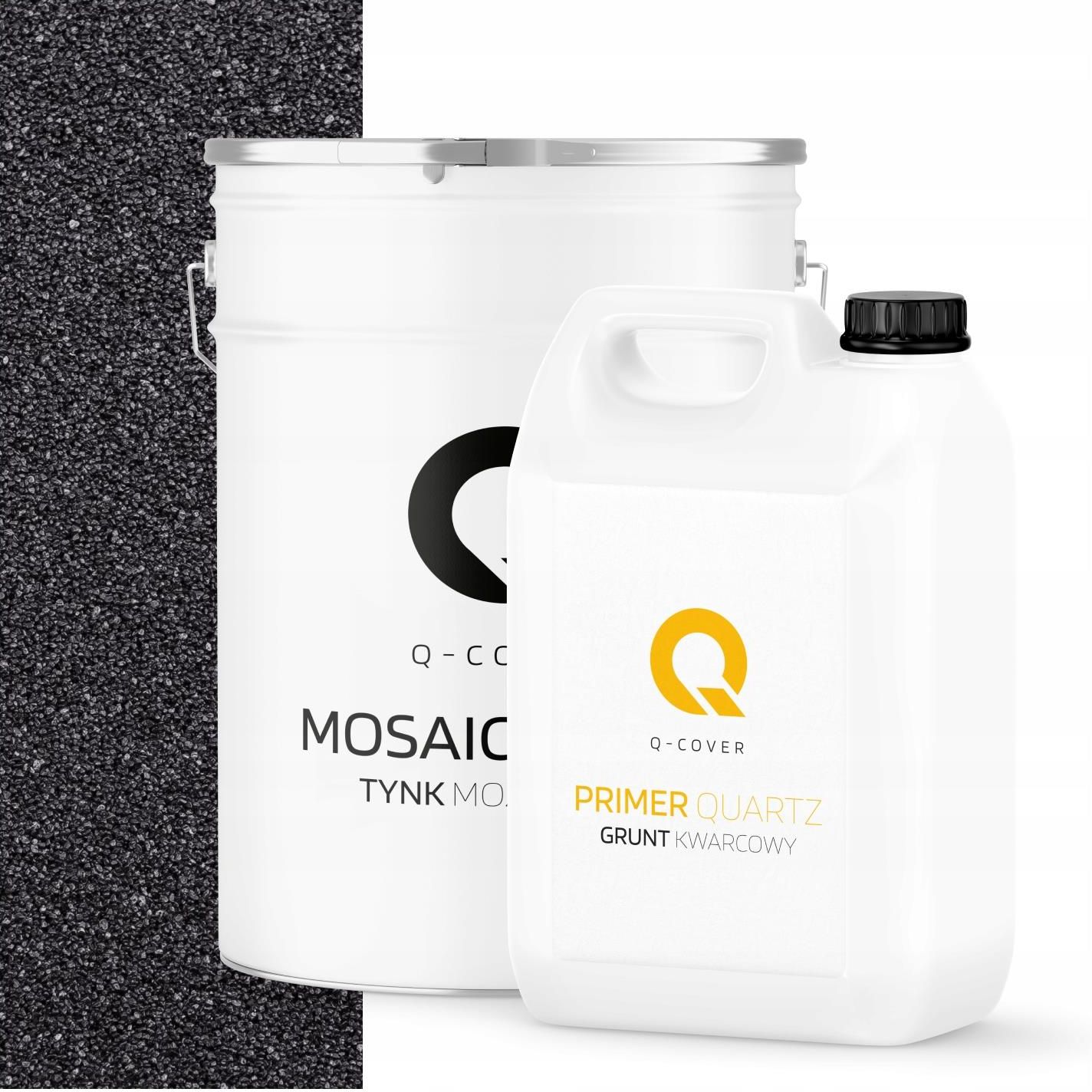 Tynk QCover Tynk Mozaikowy Grunt Zestaw 6.5M2 Czarny M12 Opinie i