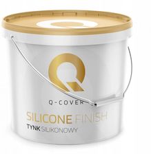 Q-Cover Tynk Elewacyjny Silikonowy Biały Baza Biała 15Kg