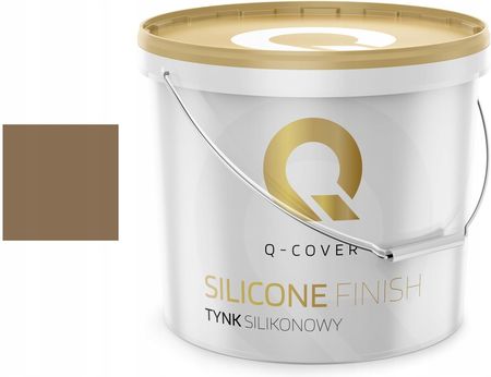 Q-Cover Tynk Silikonowy Kolor Kakaowy 15Kg
