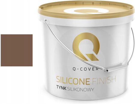 Q-Cover Tynk Elewacyjny Silikonowy Kolor Czekoladowy 25Kg (F536)