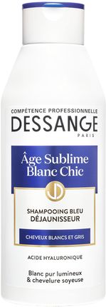 Dessange Professional Hair Luxury Age Sublime Blanc Chic Niebieski Szampon Neutralizujący Do Włosów Siwych 250 Ml