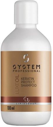 System Professional Luxeoil Keratin Protect Shampoo Szampon Chroniący Keratynę Włosów 100Ml