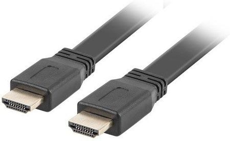 Kabel Lanberg CA-HDMI-21CU-0005-BK (HDMI M - HDMI M; 0,50m; kolor czarny)