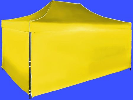 Expodom Namiot Imprezowy 3x4,5m Stalowy Żółty 4 Ściany Boczne
