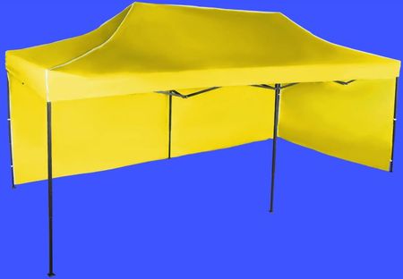 Expodom Namiot Ekspresowy 3x6m Stalowy Żółty 2 Ściany Boczne