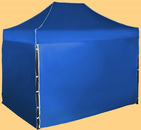Expodom Namiot Imprezowy 2x3m Stalowy Niebieski 4 Ściany Boczne