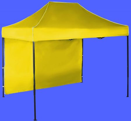 Expodom Namiot Imprezowy 2x3m Stalowy Żółty 1 Ściana Boczna