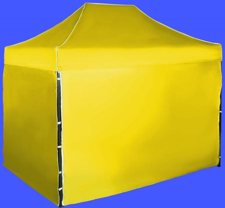 Expodom Namiot Imprezowy 2x3m Stalowy Żółty 4 Ściany Boczne