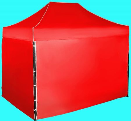 Expodom Namiot Imprezowy 2x3m Stalowy Czerwony 4 Ściany Boczne