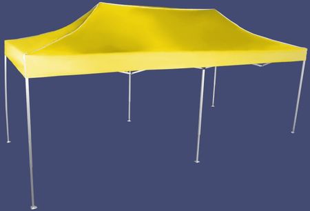Expodom Namiot Imprezowy 3x6m Aluminiowy Żółty Bez Ścian Bocznych
