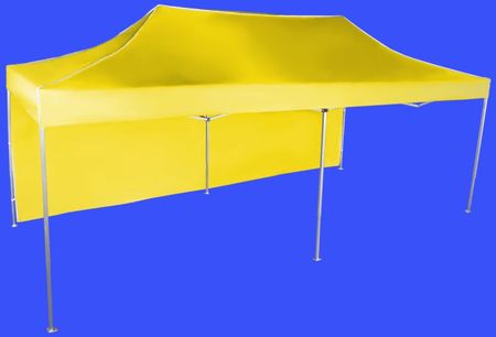 Expodom Namiot Imprezowy 3x6m Aluminiowy Żółty 1 Ściana Boczna