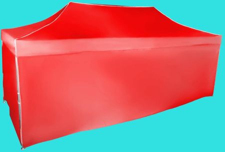 Expodom Namiot Imprezowy 3x6m Aluminiowy Czerwony 4 Ściany Boczne