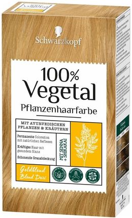 Schwarzkopf 100% Vegetal Roślinna Farba Do Włosów Złoty Blond 1szt.