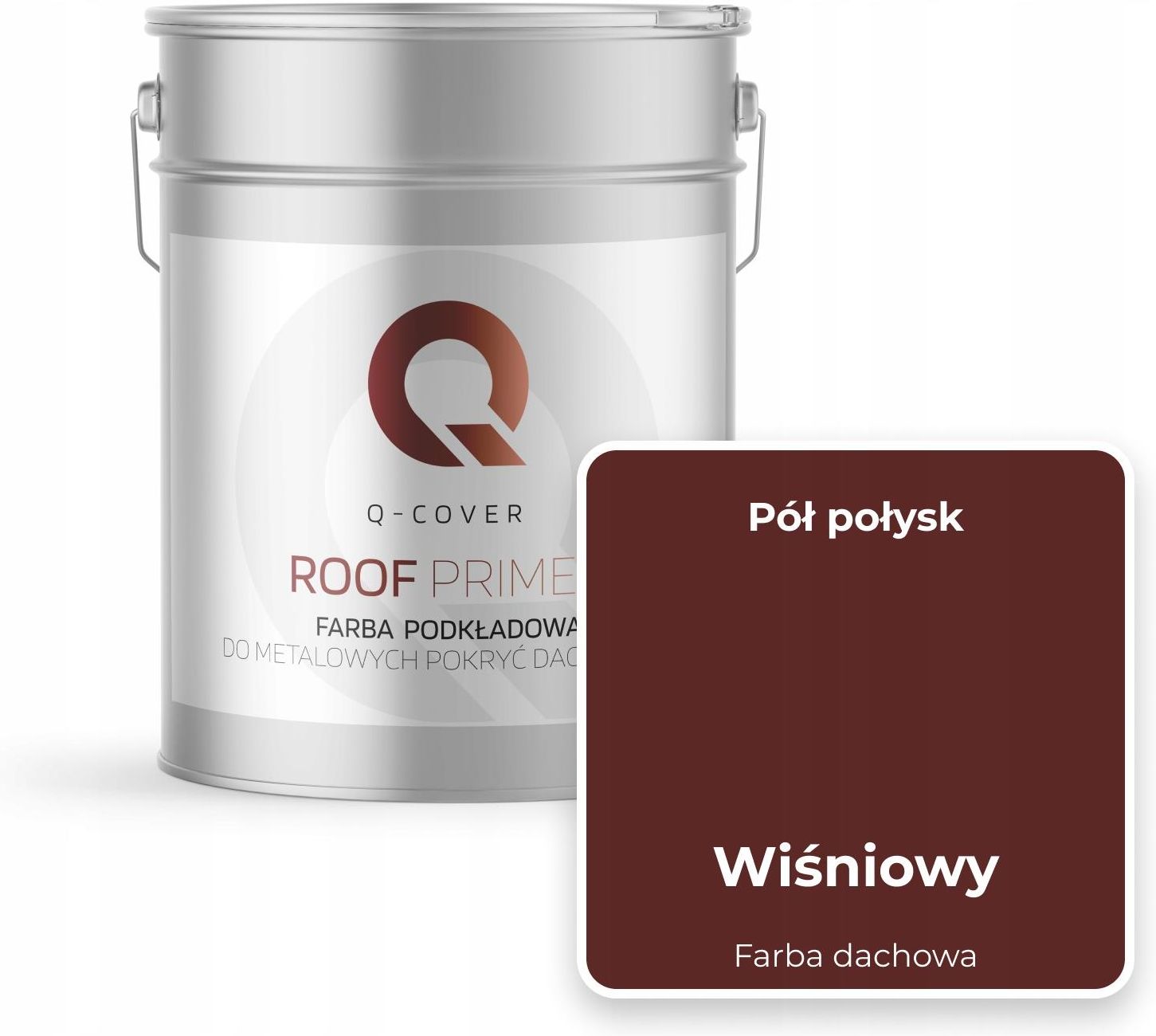 Farba QCover Farba Dachowa Wiśniowa 3009 10L Opinie i ceny na Ceneo.pl