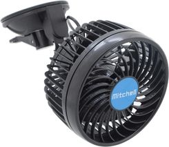 Compass Wentylator Samochodowy Na Przyssawce 4W 12V Czarny