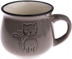 Dakls Ceramiczny Kubek Beczułka Szary Kot 260Ml Kotek (Kk5058)