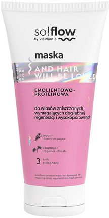 So!Flow Maska Emolientowo-Proteinowa Do Włosów Zniszczonych Wymagających Dogłębnej Regeneracji I Wysokoporowatych 200 Ml