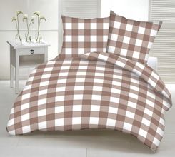 Karo Pościel Z Kory 180X200 Beżowa Biała Kratka 37096b91-0554-413f-8ae9-332c1c74e03f