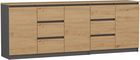 Costa Komoda Antracyt/Artisan 1D3S 2D3S Ba Komplet 1515423