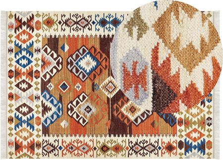 Beliani Dywan Kilim Ręcznie Robiony 200X300 Cm 37c93744-4bab-4dc7-8630-d069b26db6e2