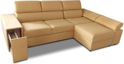 Wioleks Skórzany Narożnik Rozkładany 250/170 Cm Petra Barek Zasilanie Usb + 230V Skóra Naturalna 18784