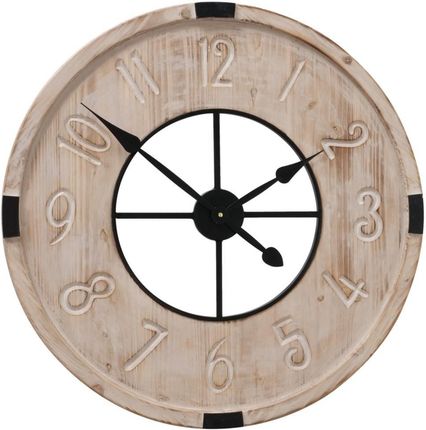 Boltze Home Drewniany Zegar Ścienny Chelsea Ø 70 Cm Naturalna Jodła Chińska