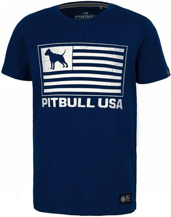 Koszulka dziecięca Pit Bull Pitbull USA - Granatowa 