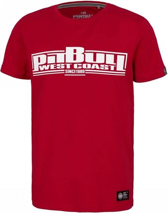 Koszulka dziecięca Pit Bull Classic Boxing - Czerwona 
