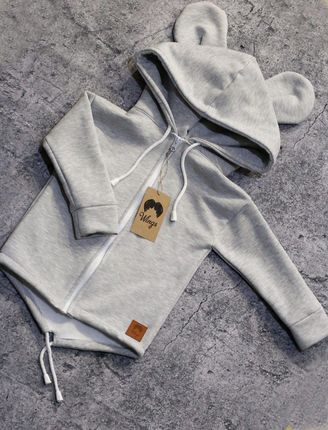 Bluza parka szara miś Rozmiar 140