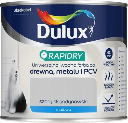 Dulux Rapidry Szary Skandynawski Mat 0,4L