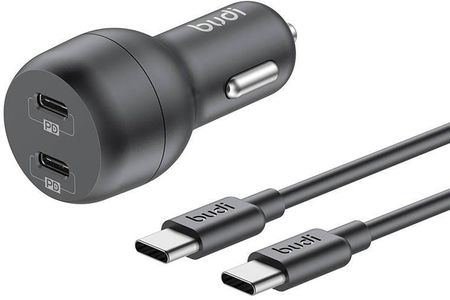 Budi Ładowarka Samochodowa 2X Usb C 40W Pd Kabel Do (321380)