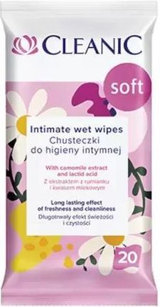 Cleanic Soft Harper Hygienics Chusteczki Do Higieny Intymnej 20 Sztuk