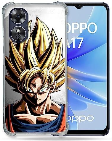 Cokitec Cover Protettiva Per Oppo A17 Con Stampa Manga Naruto VS - Angoli Rinforzati, Anti Ingiallimento