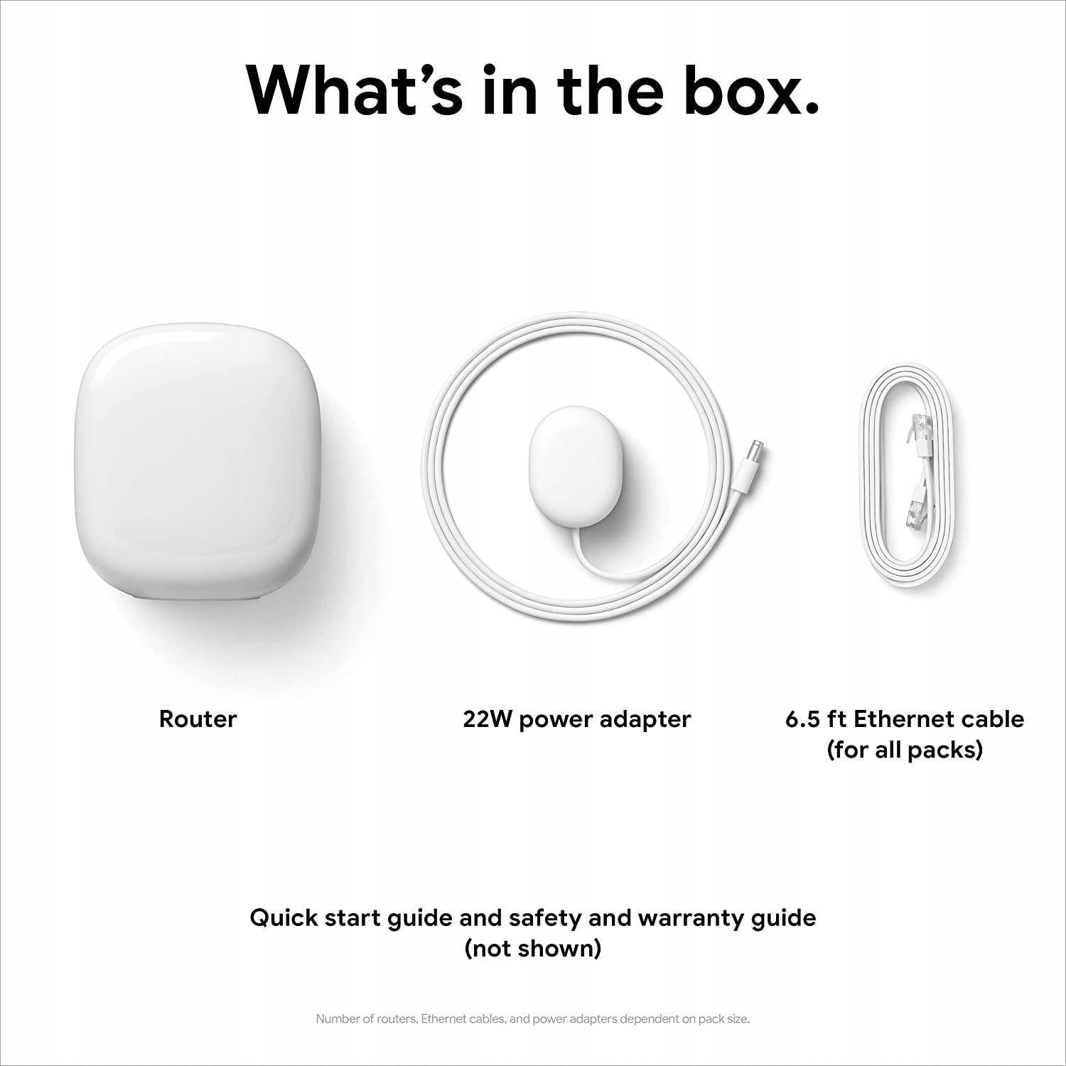 最新Google Nest Wifi Pro 6E Wi-Fi ルーター2台 Google Nest Wifi Pro 6E Routers (2-pack) Tri-band mesh Wi-Fi