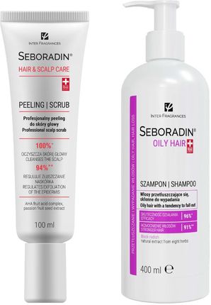 Zestaw Seboradin OILY HAIR szampon 400 ml + peeling 100 ml