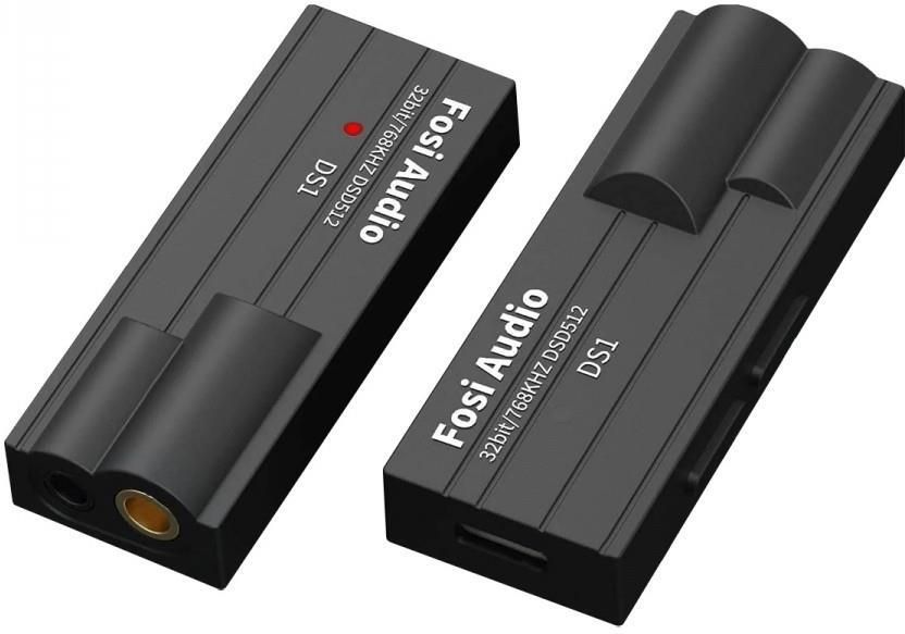 фото ЦАП з підсилювачем для навушників Fosi Audio DS1 Black