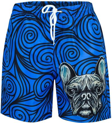 Męskie spodenki szorty kąpielowe w pieski